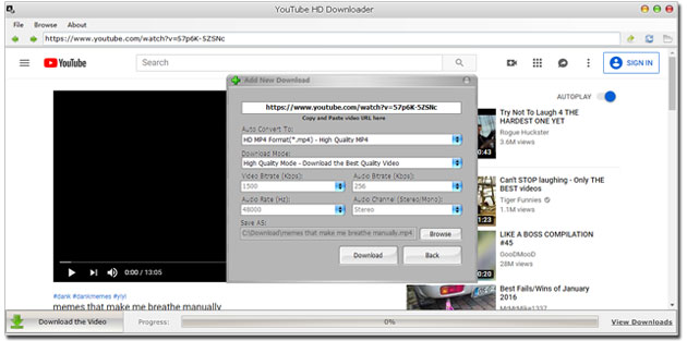 YouTube HD Downloader